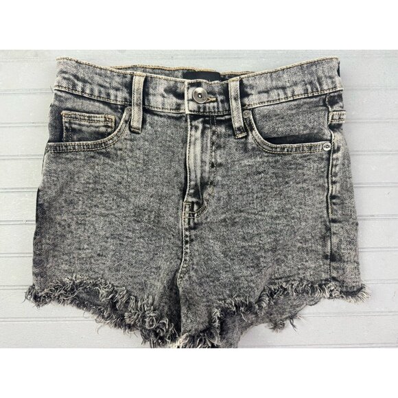 Kendall & Kylie Size 26 Womens Shorts Cut Off Marble Black Mid Rise Stre… - Picture 1 of 4